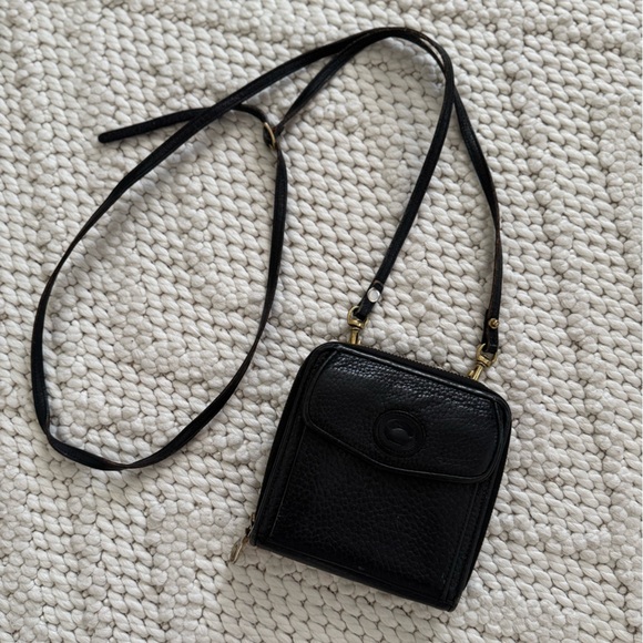 Vintage Dooney & Bourke Black Crossbody Purse - Picture 1 of 9